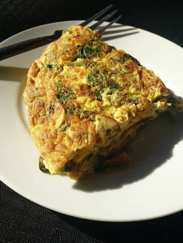 Omelete com Espinafre e Queijo Branco