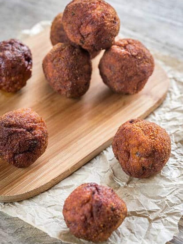 Faça um bolinho de carne delicioso