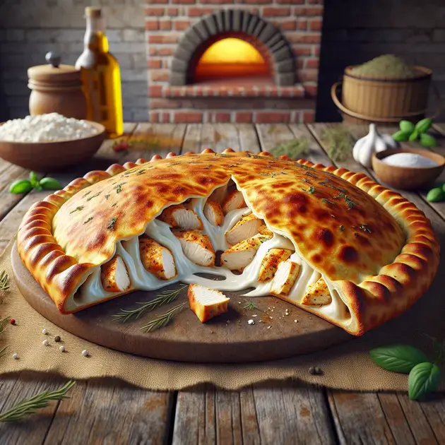 Calzone de Frango com Catupiry