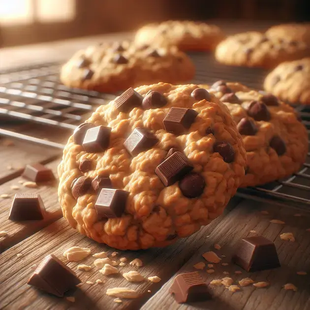 Biscoitos de Aveia com Chocolate