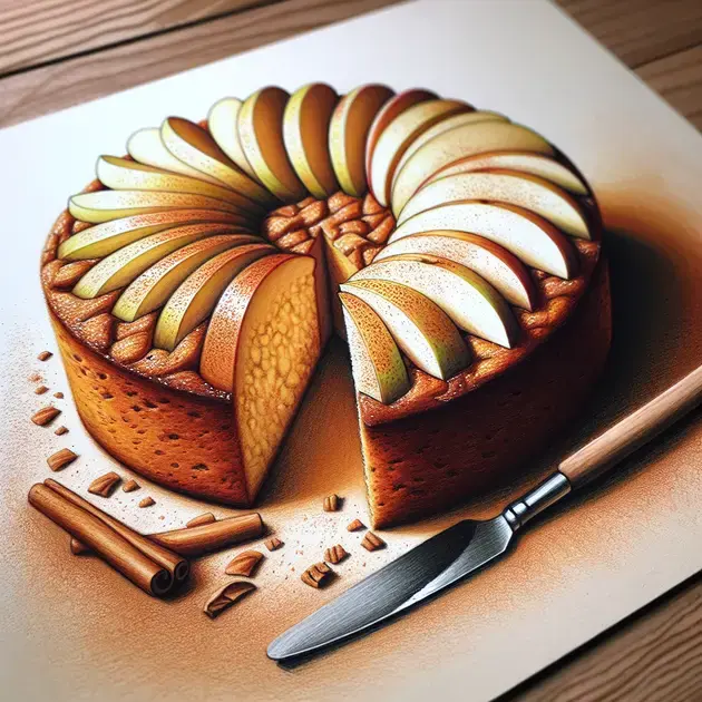 Bolo de Maçã com Canela