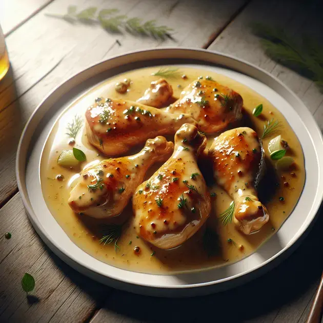 Frango ao Molho de Champagne