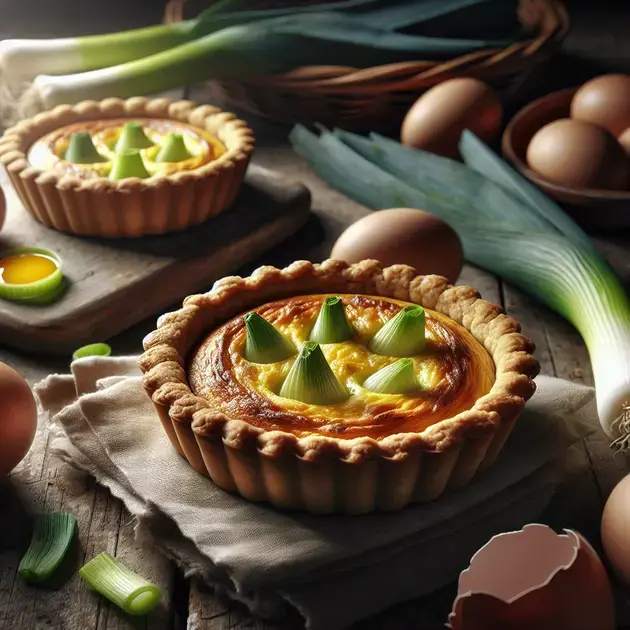 Mini Quiches de Alho-poró