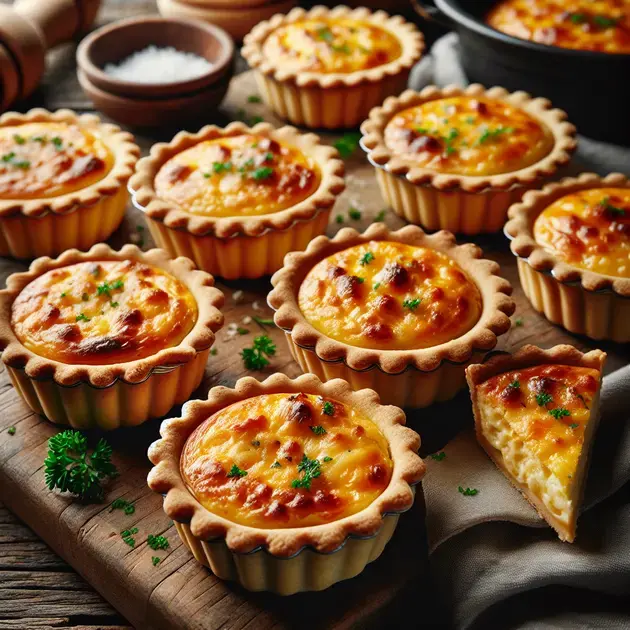 Mini Quiches de Queijo