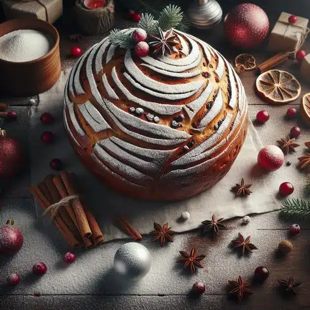 Pão de Natal com Especiarias