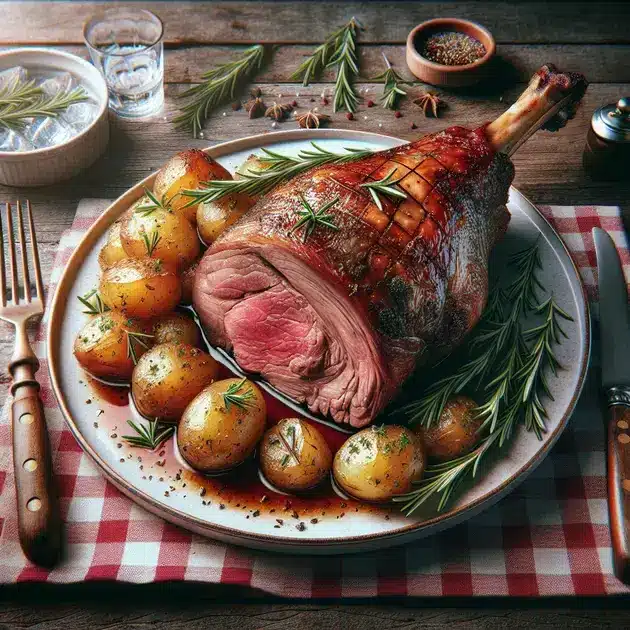 Pernil de Cordeiro Assado