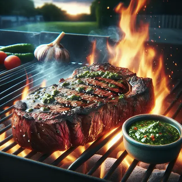 Picanha na Brasa com Molho de Chimichurri