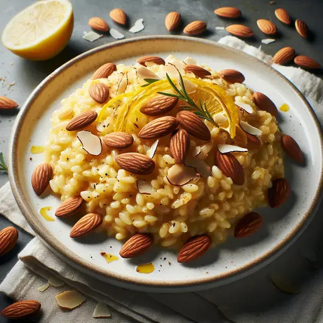 Risoto de Amêndoas com Limão