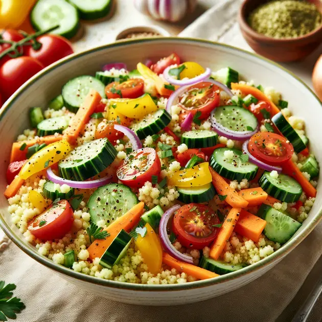 Salada de Couscous com Legumes