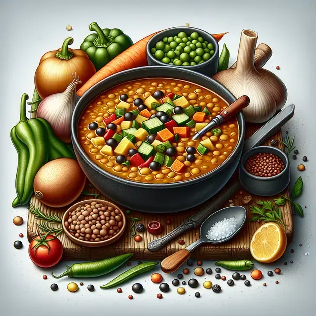 Sopa de Lentilhas com Legumes