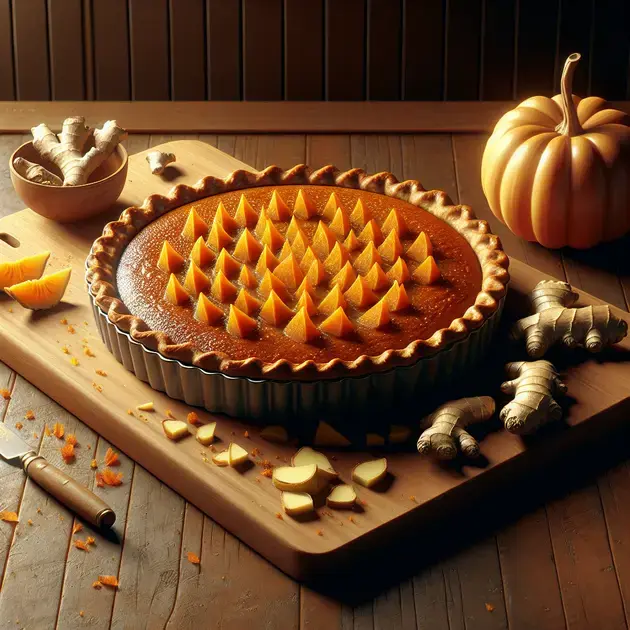 Torta de Abóbora com Gengibre