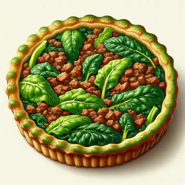 Torta de Acelga com Carne Moída
