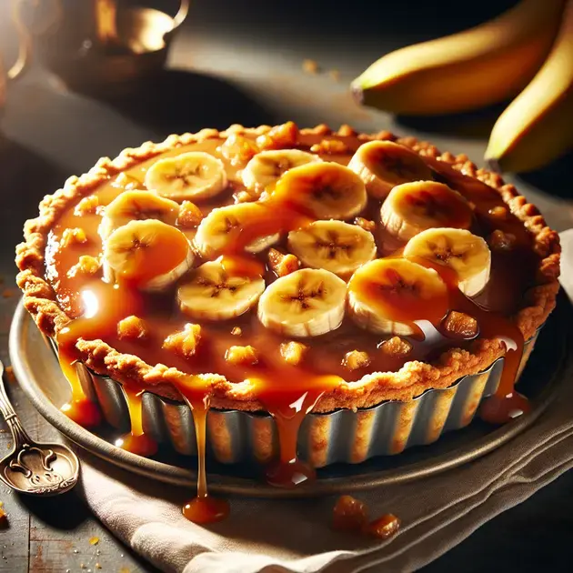 Torta de Banana com Caramelo