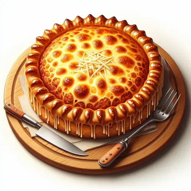 Torta de Carne Seca com Queijo