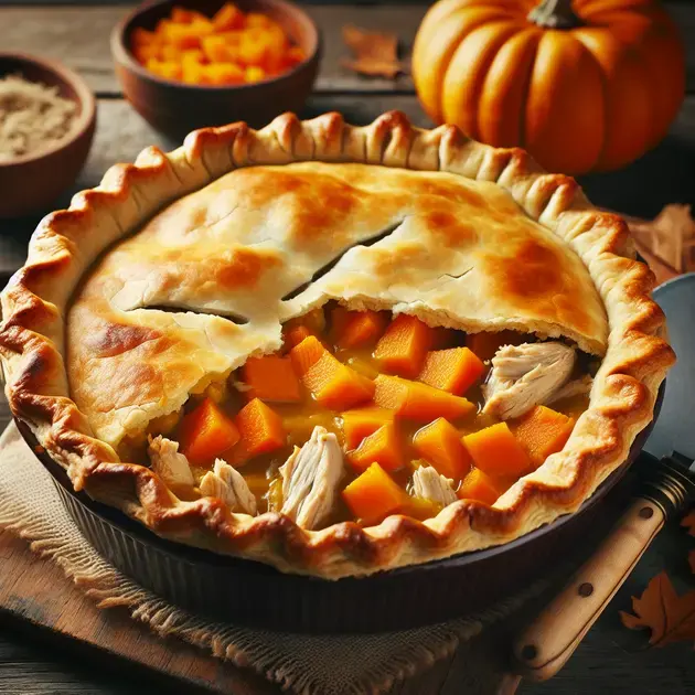 Torta de Frango com Abóbora